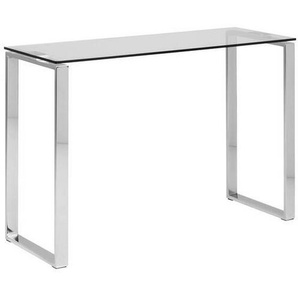 Xxxl Konsolentisch Katrine, Klar, Chrom, Glas, rechteckig, eckig, 110x76x40 cm, Wohnzimmer, Wohnzimmertische, Konsolentische