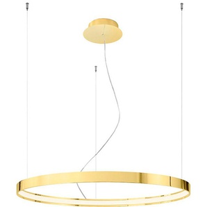 Kronleuchter SOLLUX LIGHTING RIO Lampen Gr. Höhe: 150 cm, goldfarben (golden) Pendelleuchte Pendelleuchten und Hängeleuchten Verteiltes Licht