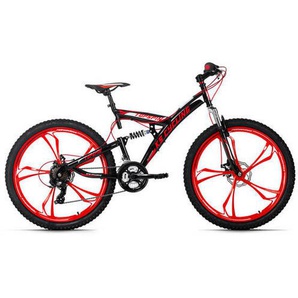 KS Cycling Mountainbike Fully Topspin 606M, Schwarz, Metall, 180x70x100 cm, Freizeit, Sport & Fitness, Fahrräder