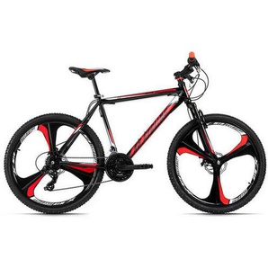 KS Cycling Mountainbike Hardtail Sharp 587M, Rot, Schwarz, Metall, 70x100x180 cm, Freizeit, Sport & Fitness, Fahrräder, Mountainbikes