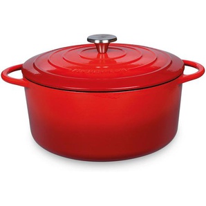 Küchenprofi Bratentopf Provence, Rot, Metall, 6,6 l, Kochen, Töpfe, Bräter