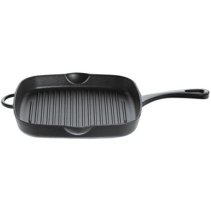 Küchenprofi Grillpfanne Provence, Schwarz, Metall, 27.6x5.5x43 cm, Kochen, Pfannen, Grillpfannen