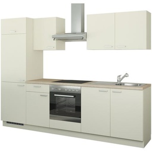 Küchenzeile mit Elektrogeräten  Aachen ¦ creme ¦ Maße (cm): B: 270