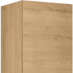 Kühlmodul NOBILIA Structura, für ein Kühl- und Gefrierschrank, Ausrichtung wählbar Schränke Gr. B/H/T: 60cm x 216,6cm x 58,3cm, Türanschlag rechts, 2 St., braun (front und korpus: eiche sierra nachbildung) vormontiert, Ausrichtung wählbar, BreiteHöhe: