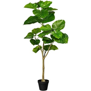 Kunstbaum Ficus umbellata Grünpflanze, Creativ green, Höhe 125 cm