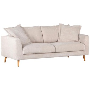 Landscape Bigsofa, Beige, Textil, Uni, 2-Sitzer, 220x69x100 cm, Typenauswahl, Stoffauswahl, Hocker erhältlich, Armteil links, rechts, Wohnzimmer, Sofas & Couches, Sofas, Bigsofas