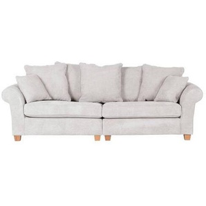 Landscape Bigsofa, Creme, Textil, Eiche, 2-Sitzer, Füllung: Schaumstoff, 264x70x111 cm, Fußauswahl, Stoffauswahl, Rücken echt, Wohnzimmer, Sofas & Couches, Sofas, Bigsofas