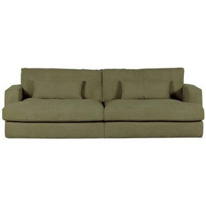 Landscape Bigsofa, Grün, Textil, 3-Sitzer, Füllung: Polyester, 270x67x120 cm, Rücken echt, Armteil links, rechts, Wohnzimmer, Sofas & Couches, Sofas, Bigsofas