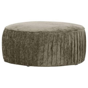 Landscape Hocker Belisa, Taupe, Textil, rund, 75x38x75 cm, Stoffauswahl, Wohnzimmer, Hocker, Sitzhocker