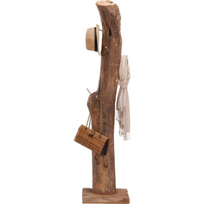 Landscape Kleiderständer, Teak, Holz, Metall, Teakholz, massiv, 30x180x30 cm, Garderobe, Garderobenständer