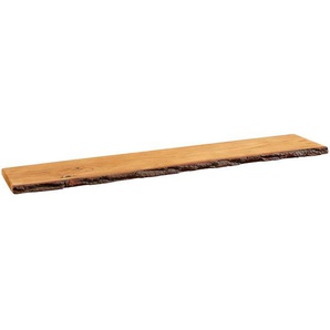 Landscape Wandboard, Eiche, Holz, Eiche, massiv, 118x2.5x23 cm, Bsci, Wohnzimmer, Regale, Wandboards