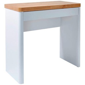 Laptoptisch, Weiß, Eiche, Metall, Holzwerkstoff, 1 Schubladen, Wange, 44x76x79 cm, in verschiedenen Holz-Dekoren erhältlich, Arbeitszimmer, Schreibtische, Computertische