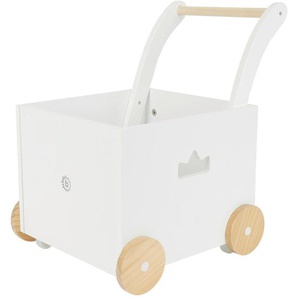 Xxxl Lauflernwagen, Weiß, Holz, Kiefer, Pappel, 46x35x49.5 cm, Spielzeug, Babyspielzeug, Lauflernhilfen