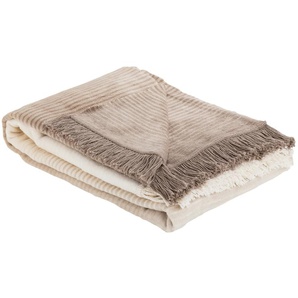 como Jacquard-Decke Flow | beige | 150 cm |