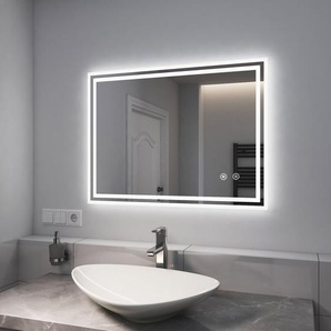 LED-Badezimmerspiegel mit den Features Anti-Beschlag, Kaltweiß dimmbar, Touch und Memory-Funktion