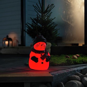 LED Dekofigur KONSTSMIDE Kunststoffschneemann, Weihnachtsdeko aussen Lampen Gr. Höhe: 38 cm, weiß Dekofiguren RGB-Farbwechsel, 1 RGB Diode