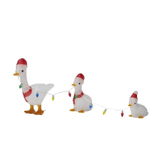 LED Ente, 3er Set ¦ weiß