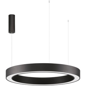 LED-Hängeleuchte NOVA LUCE MORBIDO Lampen Gr. Ø 80,00 cm Höhe: 200 cm, schwarz Pendelleuchten und Hängeleuchten