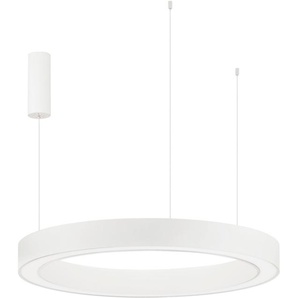 LED-Hängeleuchte NOVA LUCE MORBIDO Lampen Gr. Ø 80,00 cm Höhe: 200 cm, weiß Pendelleuchten und Hängeleuchten