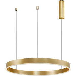 LED-Hängeleuchte NOVA LUCE MOTIF Lampen Gr. Ø 80,00 cm Höhe: 200 cm, goldfarben (gold) Pendelleuchten und Hängeleuchten Dimmbar; Höhenverstellbar; Mit Leuchtmittel
