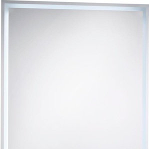 LED-Lichtspiegel GGG MÖBEL Spiegel Gr. B/H/T: 90 cm x 70 cm x 4,5 cm, farblos (glas) Kosmetikspiegel 90x70 cm, 168 LEDs