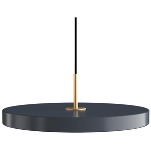 LED-Pendelleuchte Asteria Umage anthrazit/messingfarben mehrfarbig, Designer Soren Ravn Christensen, 4 cm