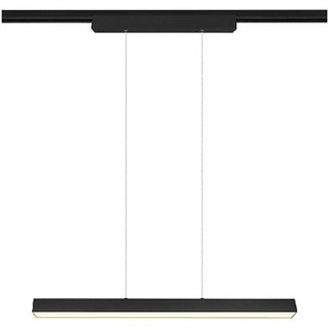 LED-Pendelleuchte DUOline in schwarz matt, 90 cm