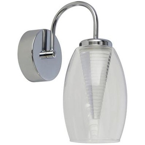 Xxxl Led-Wandleuchte Cyclone, Chrom, Metall, Glas, 20x26.5x11.5 cm, Lampen & Leuchten, Innenbeleuchtung, Wandleuchten