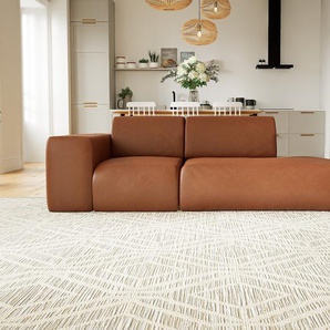 Ledersofa Cognac Kunstleder - Elegantes, gemütliches Ledersofa: Hochwertige Qualität, einzigartiges Design - 228 x 72 x 107 cm, konfigurierbar