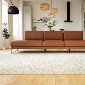 Ledersofa Cognac Kunstleder - Elegantes, gemütliches Ledersofa: Hochwertige Qualität, einzigartiges Design - 320 x 81 x 98 cm, konfigurierbar