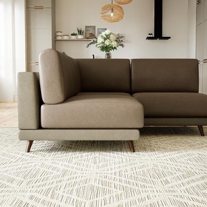 Ledersofa Graubraun Kunstleder - Elegantes, gemütliches Ledersofa: Hochwertige Qualität, einzigartiges Design - 174 x 75 x 174 cm, konfigurierbar