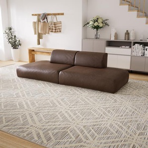 Ledersofa Kaffeebraun Kunstleder - Elegantes, gemütliches Ledersofa: Hochwertige Qualität, einzigartiges Design - 270 x 72 x 107 cm, konfigurierbar