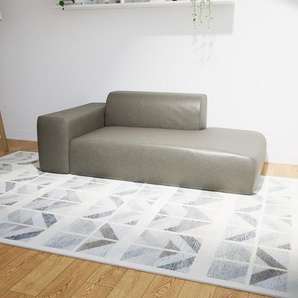 Ledersofa Kiesgrau Kunstleder - Elegantes, gemütliches Ledersofa: Hochwertige Qualität, einzigartiges Design - 194 x 72 x 107 cm, konfigurierbar