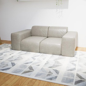 Ledersofa Taupebeige Kunstleder - Elegantes, gemütliches Ledersofa: Hochwertige Qualität, einzigartiges Design - 186 x 72 x 107 cm, konfigurierbar