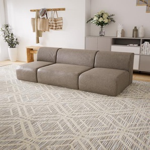 Ledersofa Taupebeige Kunstleder - Elegantes, gemütliches Ledersofa: Hochwertige Qualität, einzigartiges Design - 237 x 72 x 107 cm, konfigurierbar