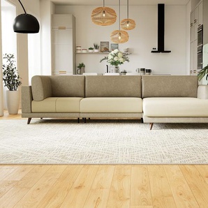 Ledersofa Taupebeige Kunstleder - Elegantes, gemütliches Ledersofa: Hochwertige Qualität, einzigartiges Design - 318 x 75 x 162 cm, konfigurierbar