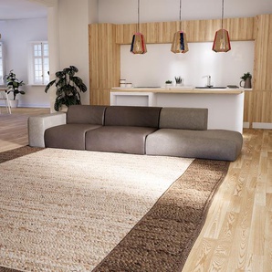 Ledersofa Taupebeige Kunstleder - Elegantes, gemütliches Ledersofa: Hochwertige Qualität, einzigartiges Design - 343 x 72 x 107 cm, konfigurierbar