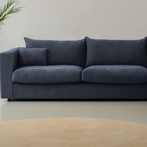 LeGer Home by Lena Gercke Ecksofa Avelina, 2 Teile, Breite 297 cm, in Cord- und Chenille- Stoff, Rückenkissen mit Federn