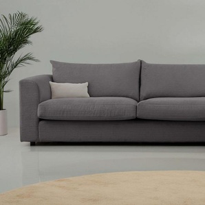 LeGer Home by Lena Gercke Ecksofa Avelina, 2 Teile, Breite 297 cm, in Cord- und Chenille- Stoff, Rückenkissen mit Federn