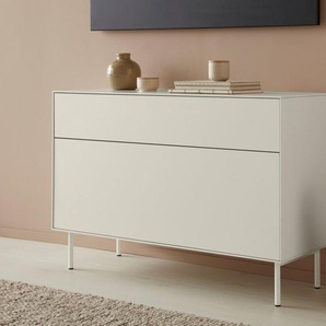 LeGer Home by Lena Gercke Lowboard Essentials, Breite: 112 cm, MDF lackiert, Push-to-open-Funktion