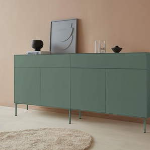 LeGer Home by Lena Gercke Sideboard Essentials (2 St), Breite: 224cm, MDF lackiert, Push-to-open-Funktion