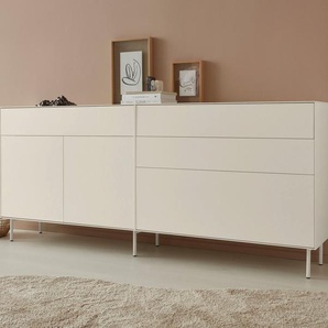 LeGer Home by Lena Gercke Sideboard Essentials, Breite: 112cm, MDF lackiert, Push-to-open-Funktion