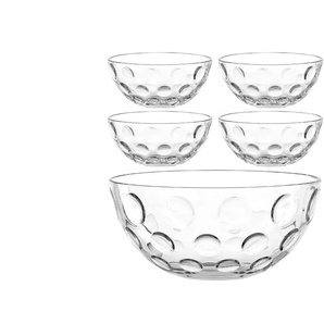 LEONARDO 5er-Schalenset Cucina Optic - transparent/klar - Glas | Möbel Kraft