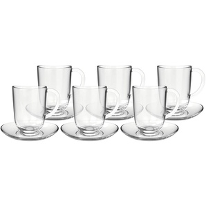 LEONARDO Latte-Macchiato-Tasse NAPOLI, Glas, 380 ml, 12-teilig