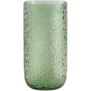 Leonardo Vase, Grün, Glas, 15x29x15 cm, handgemacht, zum Stellen, auch für frische Blumen geeignet, Dekoration, Vasen, Glasvasen
