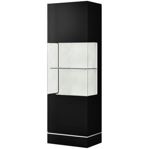 LEONARDO Vitrine  Cube ¦ schwarz ¦ Maße (cm): B: 63 H: 192 T: 42