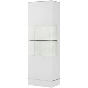 LEONARDO Vitrine  Cube ¦ weiß ¦ Maße (cm): B: 63 H: 192 T: 42