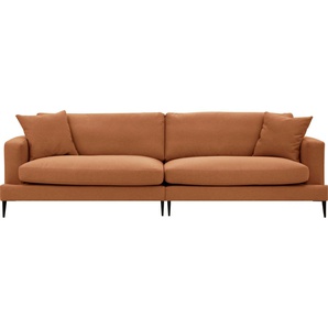 Leonique Big-Sofa Cozy, mit losen Kissen und Metallbeinen