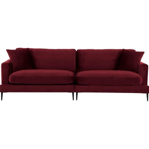 Leonique Big-Sofa Cozy, mit losen Kissen und Metallbeinen