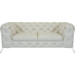 Leonique Chesterfield-Sofa Amaury, aufwändige Knopfheftung, moderne Chesterfield Optik, Fußfarbe wählbar